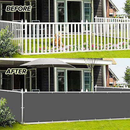 Waterproof Privacy Fence Screen Fence Covering Privacy with Grommets UV Protection Fencing Shade Cover for Outdoor Yard Backyard