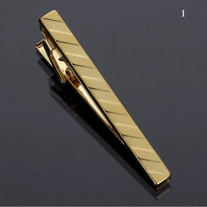 New Metal Silver Color Tie Clip For Men Wedding Necktie Tie Clasp Clip Gentleman Ties Bar Crystal Tie Pin For Men's Accessories