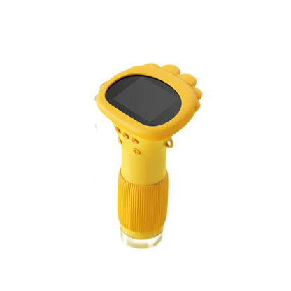 Microscopio digital portátil de bolsillo para niños, pantalla IPS de 2 pulgadas, 1000X, con 8 luces LED ajustables.