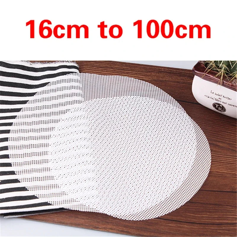 Esterilla de bambú antiadherente de silicona blanca para hornear, ideal para dim sum, restaurantes, cocinas, utensilios de cocina reutilizables.