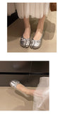 Summer Women's Bowknot Flat Tabi Ninja Shoes Pig Toe Slippers Lazy Person Horse Hoof Shoes Women Split Toe Mocassines Loafers