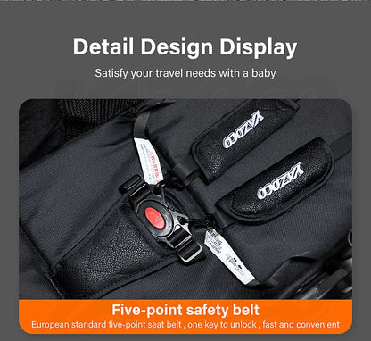 Newest Baby Stroller 3 in 1 Lightweight High Landscape Baby Carriage Aluminum Frame Travel System with Car Seat Pram for Newborn