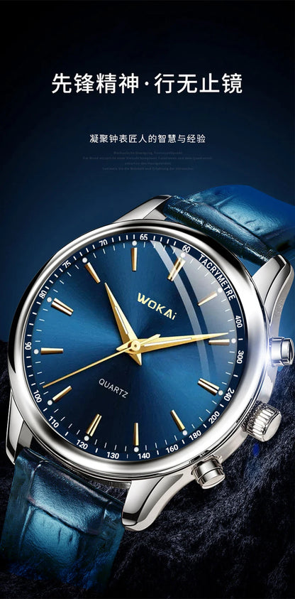 New 2023wokai business watch Quartz sports watch leisure belt men's women's clock