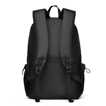 Unisex Foldable Expandable Nylon Backpack Lightweight Casual Large Capacity Multifunctional Outdoor Sports Travel Bag