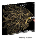 Fine tip permanent Paint Marker Pen DIY Paint Metallic Pen Permanent Gold SILVER Marker Touch Up,School Model Painting