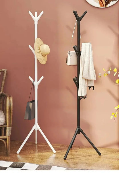 Floor Standing Clothes Rack Tree Branch Shape Multi Hook Mobile and Convenient Coat Rack for Home Living Room Clothing Storage