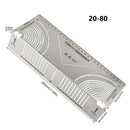 90 Degree Square Steel Bending Ruler Right Angle Arc Bending Drawing Line Ruler Building Parallel Line Drawing Cutting Marking