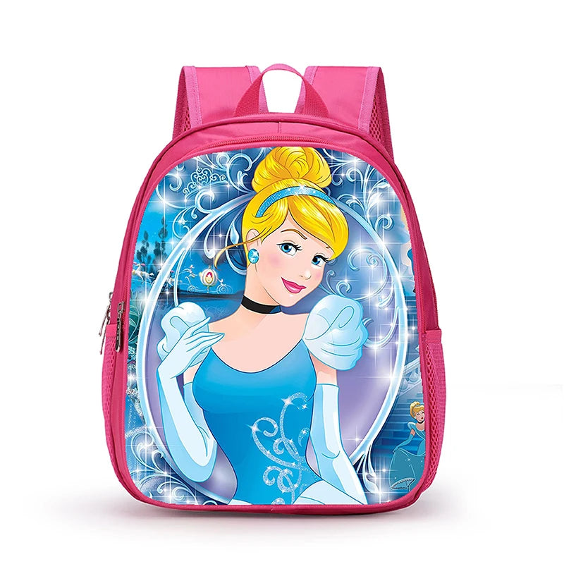 12 Inch Disney Snow White Princess School Bags for Kindergarten Children kids School Backpack for Girls Boys Cartoon Backpacks