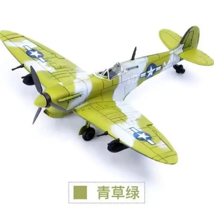 1/48 Scale WWII AirForce P-40 Tomahawk Military Flying Tigers P51 MUSTANG F4U BF109 Fighter Model Collection DIY Puzzle Toys