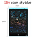 12in color sky blue