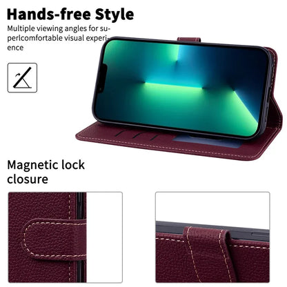Funda de cuero de lujo con tapa para Samsung Galaxy A7 2018 (SM-A750F)