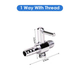Stainless Steel Aquarium Air Distributor Fish Tank Oxygen Pump Accessories Air Splitter Flow Controller Pump Switch Valve Tap