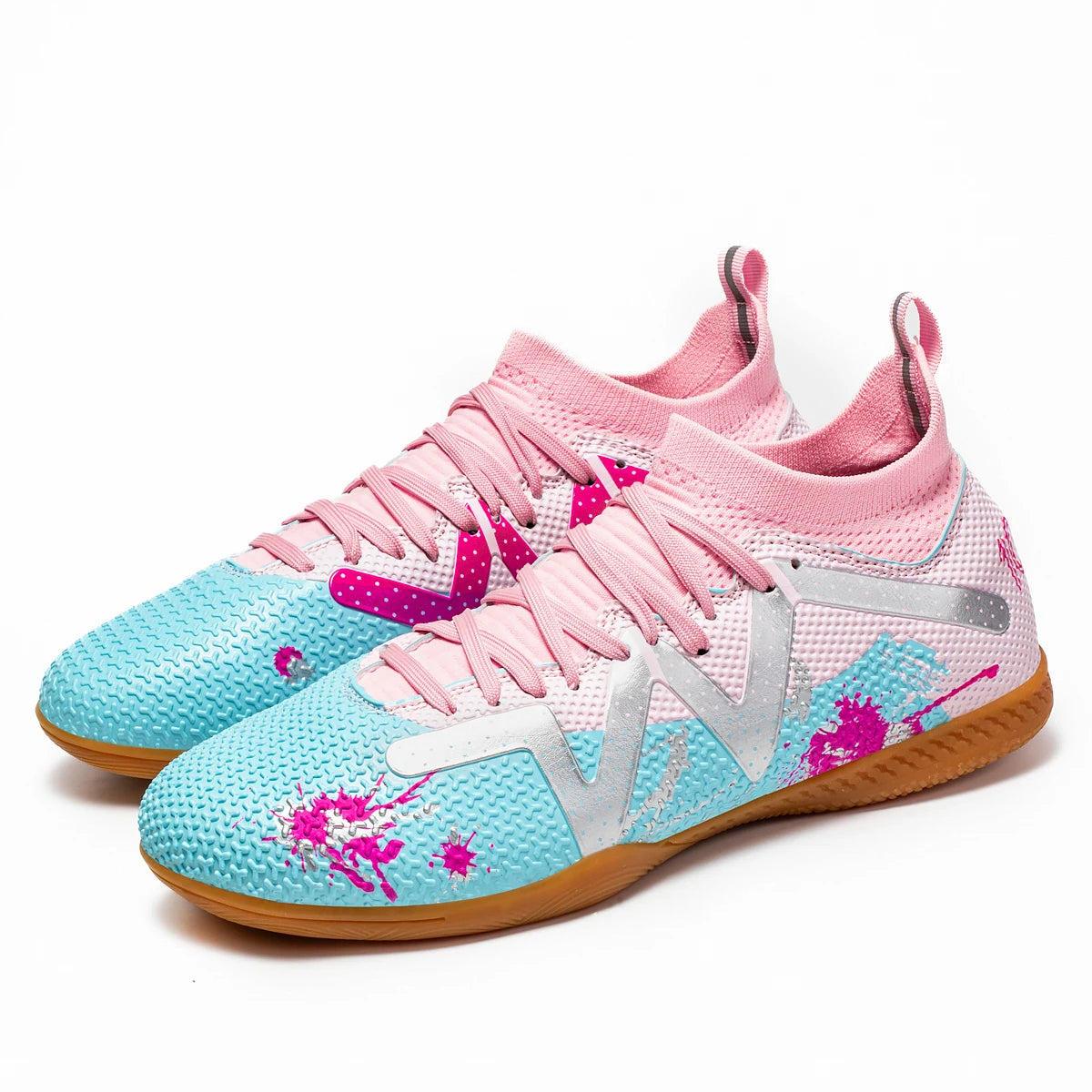 Zapatos de fútbol profesionales de interior para hombre, de suela plana, para adultos, duraderos y cómodos, para entrenamiento, antideslizantes para adolescentes.