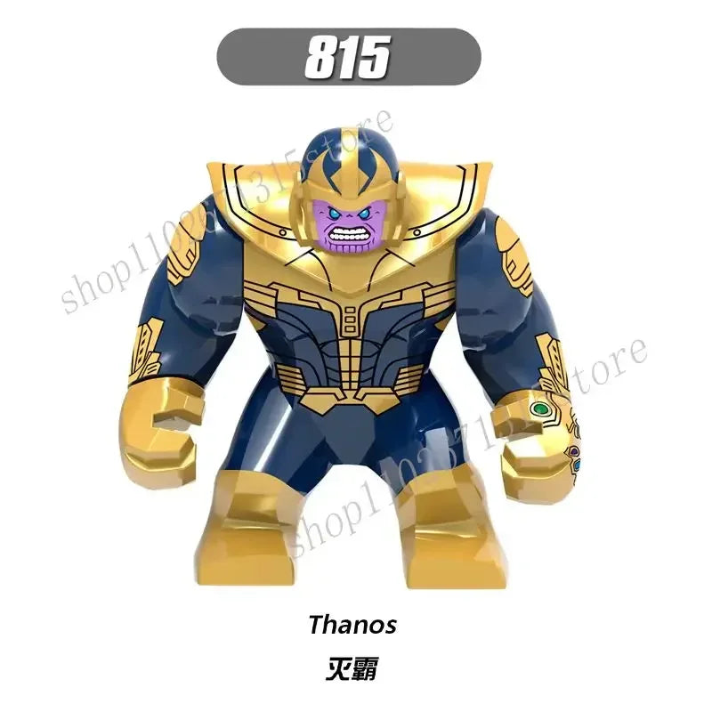 Marvel Avengers Superhero Building Blocks Iron Man Doctor Strange Hulk Thanos Spider-Man Venom Hawkeye Bricks Toys