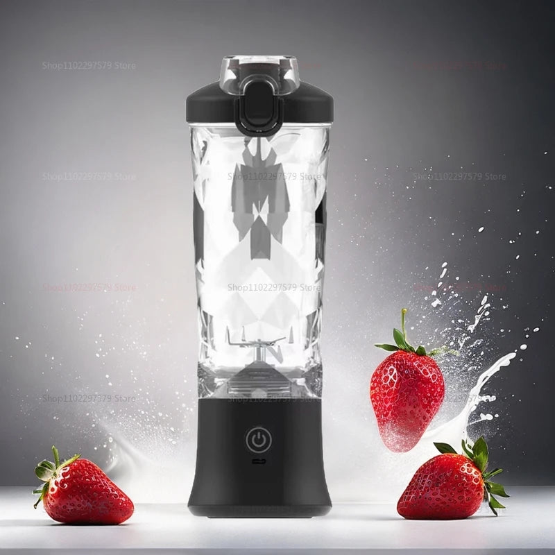 Portable mixer 600ml Household fruit cup smoothie mixer 4000mAh USB rechargeable smoothie mixer personal juicer kitchen tools