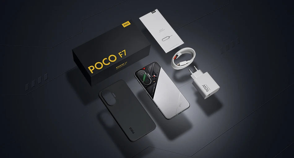 Global Version POCO F7 5G 6.83" 1.5K AMOLED NFC 6500mAh Battery 50MP Camera OIS 90W HypeCharge Smartphone Snapdragon®8s Gen 4