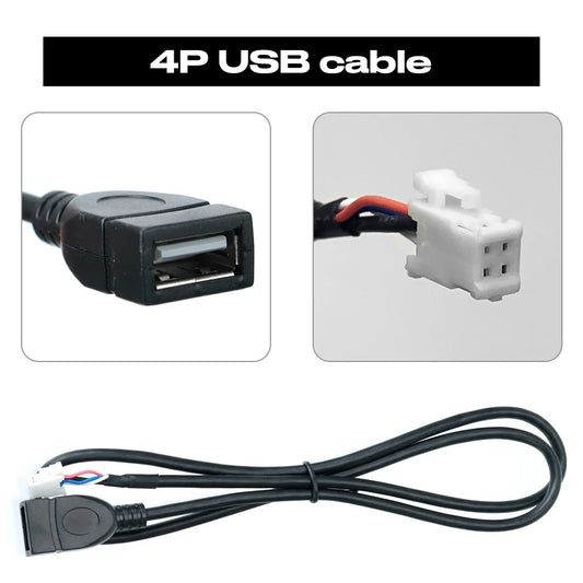 Universal Power Cable For ISO Toyota Nissan Suzuki Car Radio 4Pin 6Pin USB cable External Microphone GPS antenna