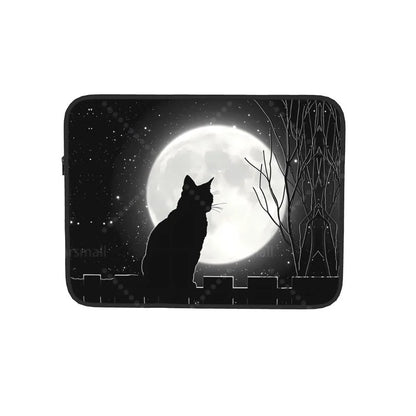 Black Cat Laptop Bag Tablet Notebook Case For Hp Dell Lenovo Computer For Macbook Air Pro Retina 10-17 Sleeve