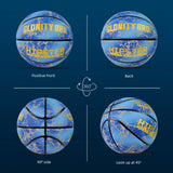 Glowing Basketball Leather Luminous Wear-Resistant Ball Size 5/6/7-27.5/28.5/29.5'' For Youth,In&Outdoor Basketball Night Game
