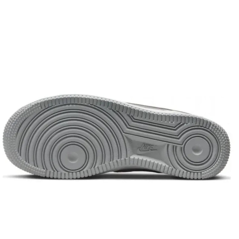 Nike couro confortável casual antiderrapante absorção de choque resistente ao desgaste tênis infantis de cano baixo branco cinza adolescentes