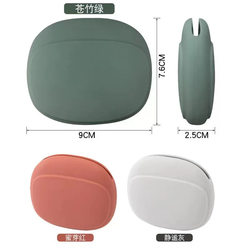 Portable Silicone Earphone Bag Key Data Cable Protection Case Mini Storage Box Multifunctional USB Cord Organizer Washable