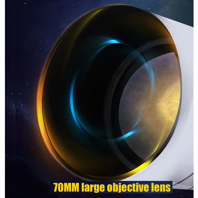Telescopio astronómico profesional BORWOLF 40070 de alta definición 333X para ver la luna y las estrellas. Monocular para observación de aves.