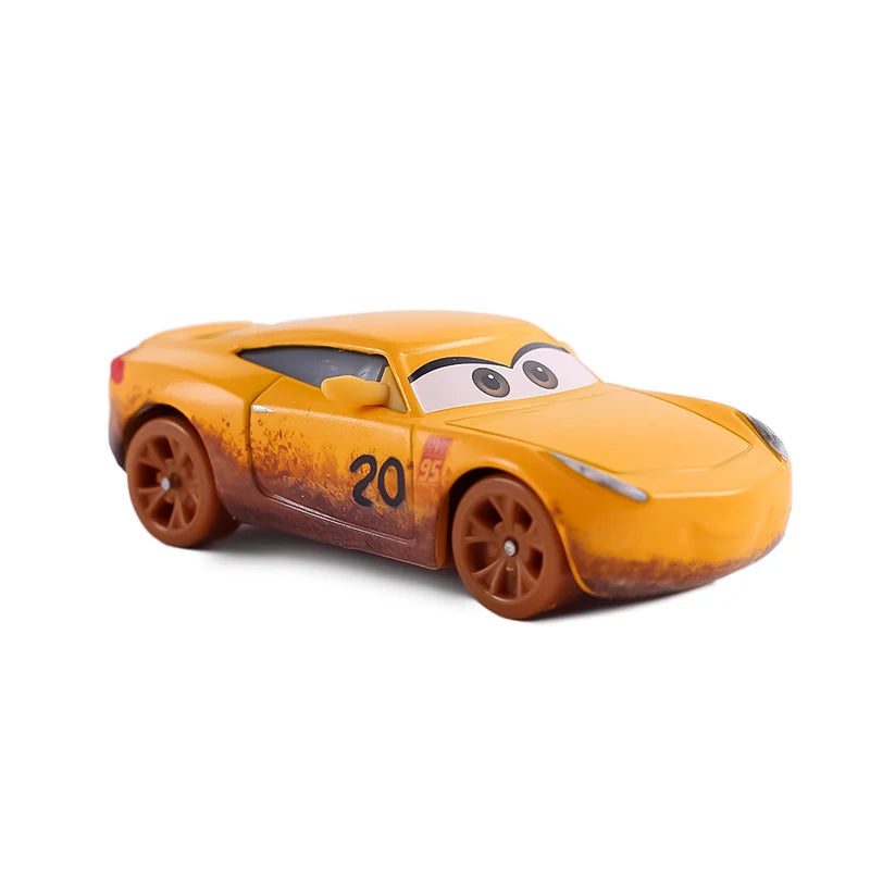 Disney Pixar Cars 3 Hibiscus 1:55 Diecast Metal Car Toy Black Storm Jackson Model Children Cars 2 Toys Boy Christmas Gifts