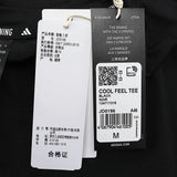 Adidas 2024 Men's COOL FEEL TEE Black Round Neck Short T Shirt JD0196