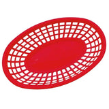 Photo Prop Plastic Food Baskets Reusable Colorful Bread Plate Oval Shape Basket Serving Desktop Decor