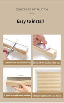 Blind for Window Self Adhesive Pleated Blinds Cordless No Drill Fabric Blinds Room Darkening Shades Blackout Shades for Bathroom