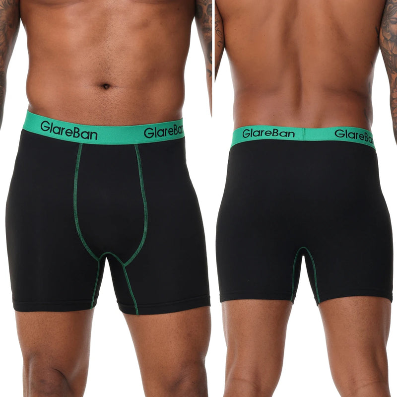 4pcs Set Mid-Long Boxer Shorts Men's Underwear Male Underpants for Men Homme Boxershorts Slips Soft Panties Brand Sexy