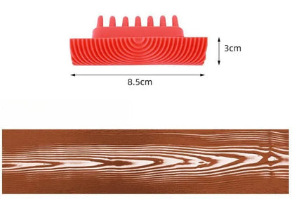 New Paint Brush Wood Graining Rubber Roller Brush Painting Tools Imitation Wall Painting Home Decoration Art Embossing Graining