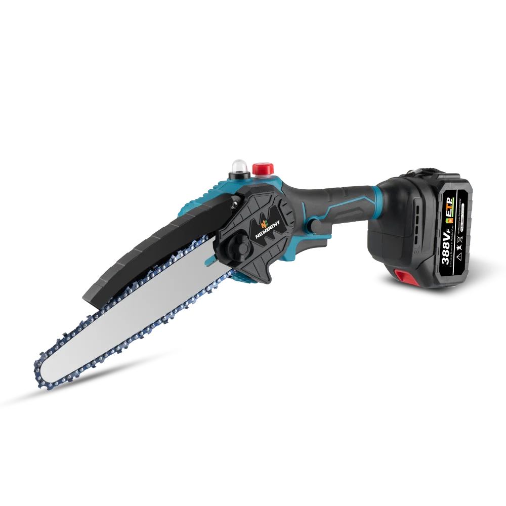 8 Inch Brushless Electric Saw Cordless Oiler Handheld Garden Wood Cutting Logging Chainsaw Power Tool for Makita 18V Battery