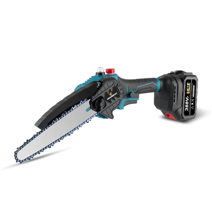 8 Inch Brushless Electric Saw Cordless Oiler Handheld Garden Wood Cutting Logging Chainsaw Power Tool for Makita 18V Battery