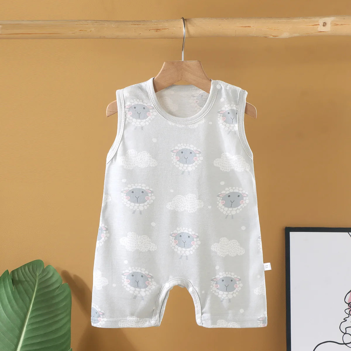New 2025 Soft and Lightweight Cotton Baby Crawling Clothes for Boys Girls Aged 1-20 Months Children Romper Kids Homewear