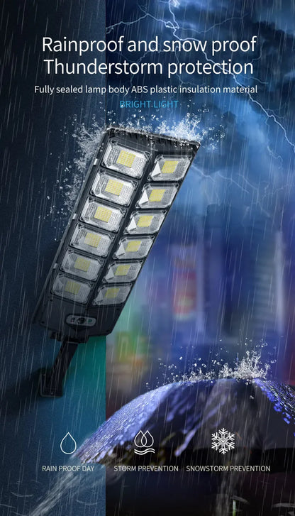 7700LM Solar Led Light Outdoor Most Powerful Outdor Solar Lamp 720 LED 3Mode Remote Control Waterproof Light Garden Street Lamp