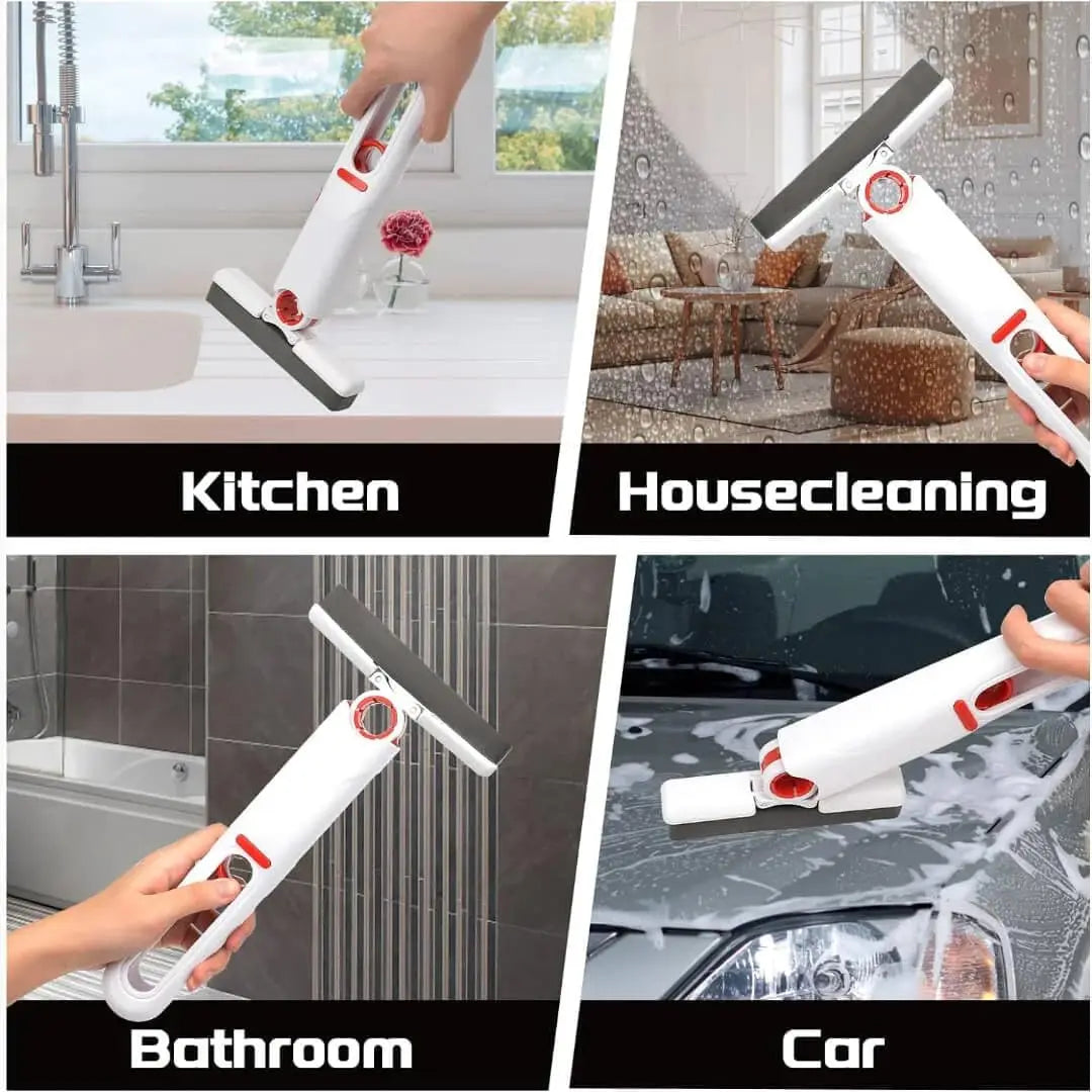 Mini trapeador potente y exprimidor, trapeador plegable para limpieza del hogar con esponja, trapeador autoexprimidor para pisos, herramientas para limpiar escritorios, ventanas y autos.