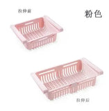Multi Functional Refrigerator Storage Basket, Retractable Refrigerator Partition Storage Rack, Kitchen Drain