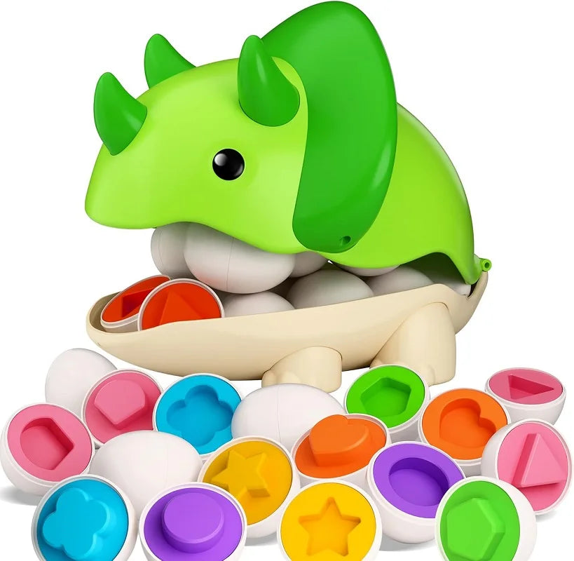 Matching Eggs Toys for Kids 1 2 3Toddlers Montessori Toys Easter Eggs Baby Shape Sorter Games Children Educational Learning Toys