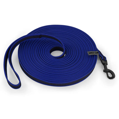 Correa para perros de látex, seda, mediana y pequeña, larga, de 1,5 m, 5 m, 3 m y 15 m, fácil y práctica para entrenamiento, correa para perros grande de dos colores, 10 metros.
