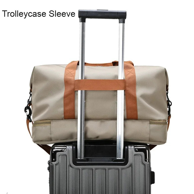 Bolsa de gimnasio de viaje, equipaje de corta distancia, bolsas de fitness portátiles, bandolera, bolso de pecho, bolso de mano, bolso de mano, bolso de fin de semana