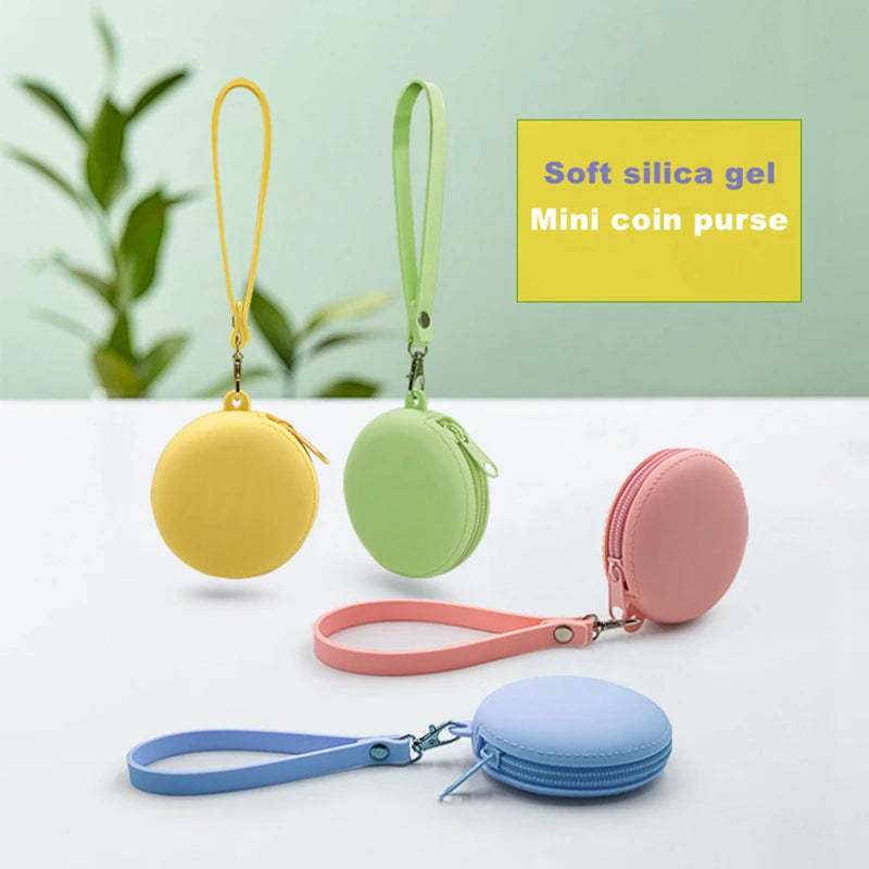 Small Purse Silica gel Handbags For Women Round Shape Mini Luxury Designer Female Messenger Coin Purse