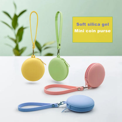 Small Purse Silica gel Handbags For Women Round Shape Mini Luxury Designer Female Messenger Coin Purse