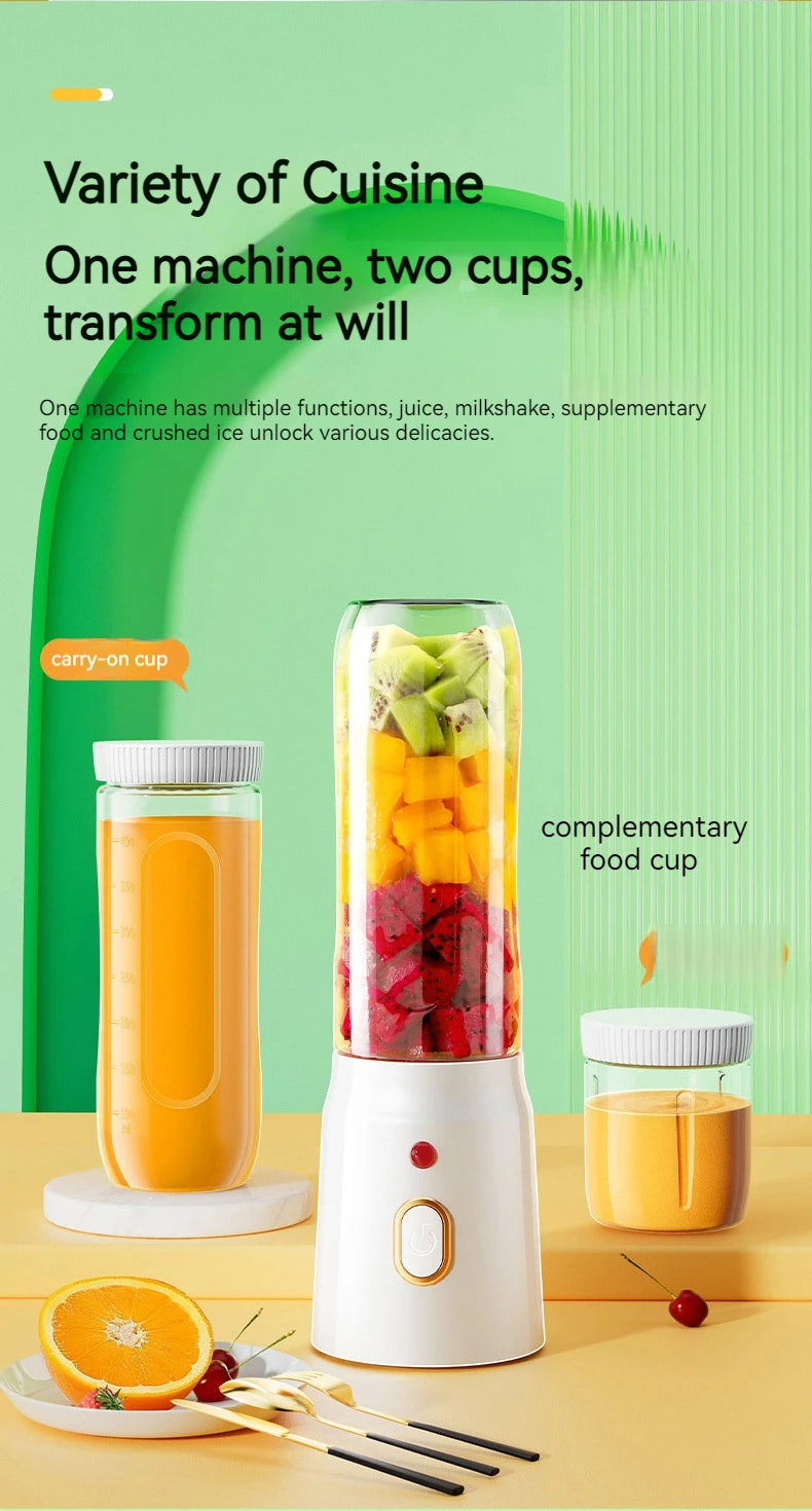 New Portable Automatic Juice Press Fruit Juice Blender USB Rechargeable Wireles Mini Juice Press Kitchen Tools Baby Food Blender