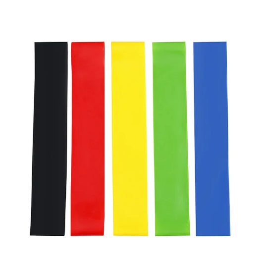 5PC Various Colors Yoga Sport Resistance Bands Gym Equipment TPE Home Fitness Elastic Bands Pilates Strength Training Workout 