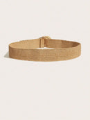 1PC Boho Summer Elastic Wide Waist Belt Women's Decorative Woven Belt for Dresses Suits Beach Vacation Casual Outfits