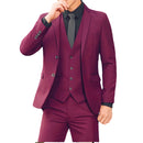 Traje de novio para boda 2025, corte entallado, 2 piezas (chaqueta y pantalón), transpirable (corbata incluida), ideal para padrinos de boda, fiestas y bailes de graduación.