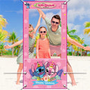 Disney Lilo And Stitch Photo Booth Frame Props Children's 1st Birthday Party Shooting Background Props Baby Party Decoration