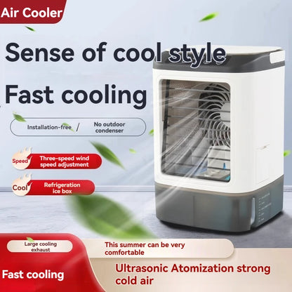 New Household Air-conditioning Fan, Mini Electric Fan in Dormitory, Small Air-conditioning Office, Small Movable Air Cooler