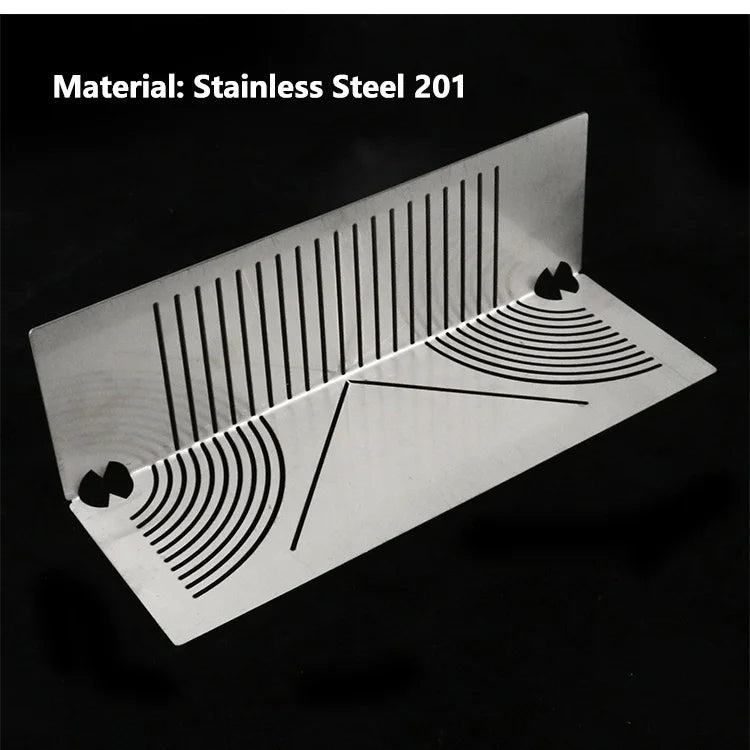 90 Degree Square Steel Bending Ruler Right Angle Arc Bending Drawing Line Ruler Building Parallel Line Drawing Cutting Marking